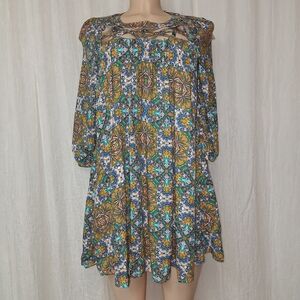 JODIFL New Women Size S Multicolor Floral Dress